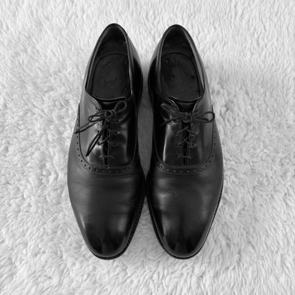 Allen Edmonds Black leather Oxfords Shoes size 9.5 EEE main image 4